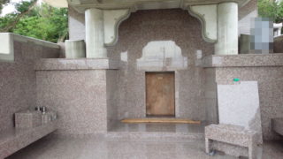 コンクリートお墓に御影石施工、耐久性をアップ